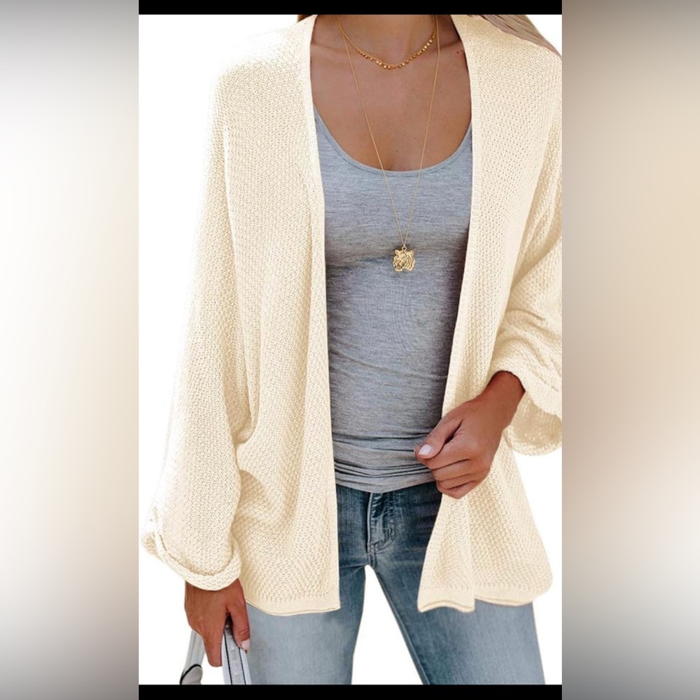 Sherrylily Womens Loose Open Front Kimono